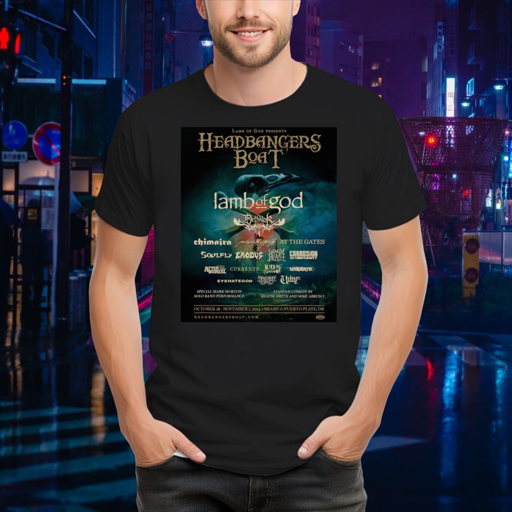 Headbangers Boat 2024 poster shirt
