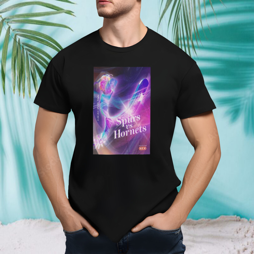 Hornets vs. Spurs Frost Bank Center San Antonio, TX January 10th 2024 T-Shirt