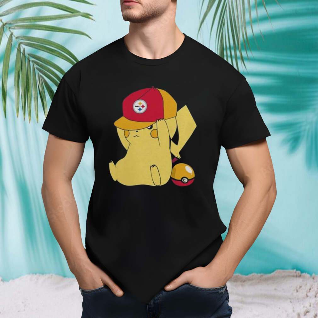 Pikachu Wear The Hat Pittsburgh Steelers Football Logo Shirt