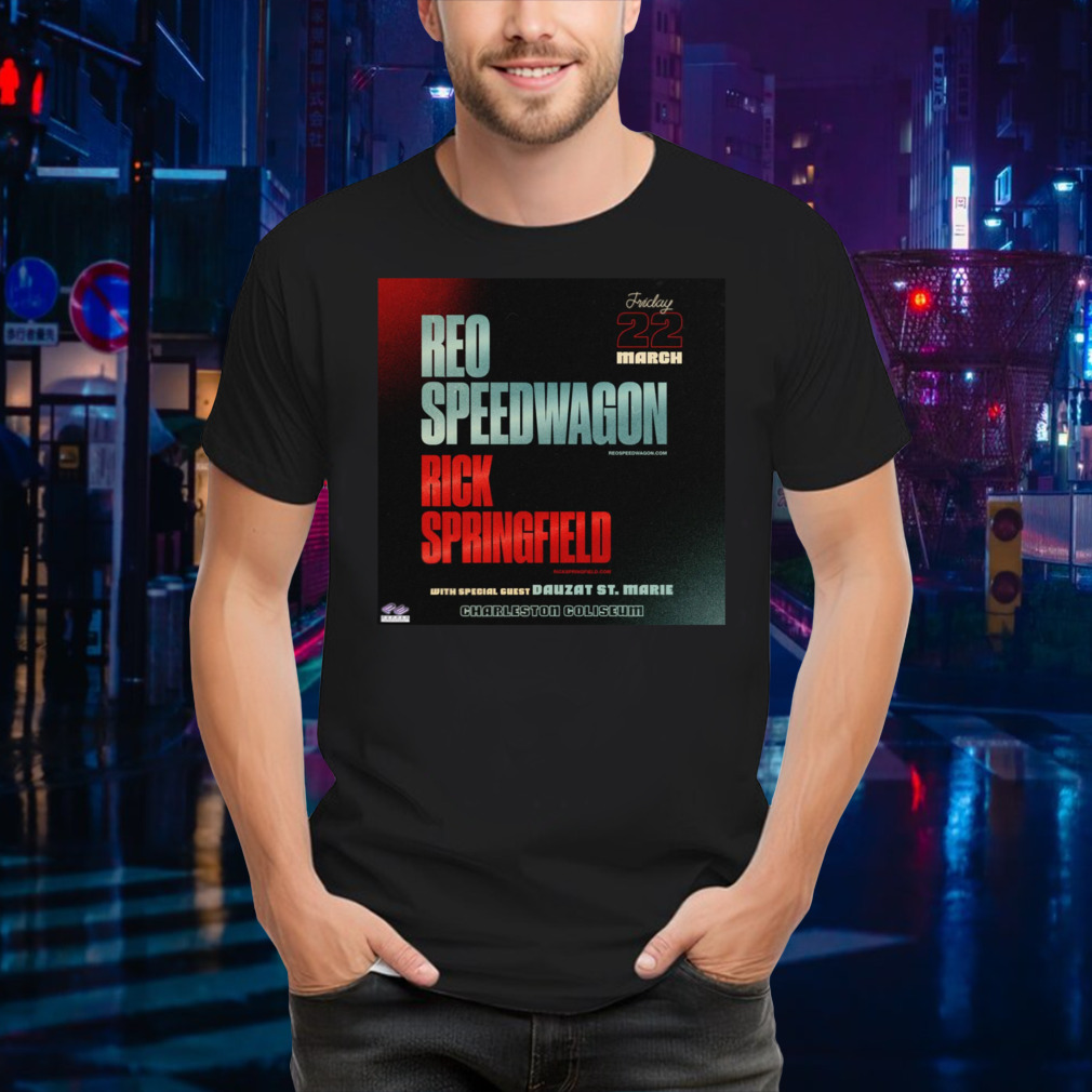 REO Speedwagon + Rick Springfield 2024 poster shirt