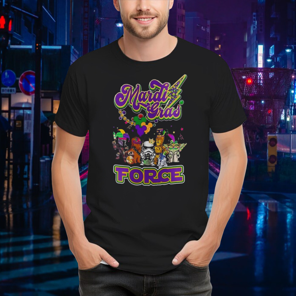 Star War Baby Yoda Mardi Gras Force T-Shirt
