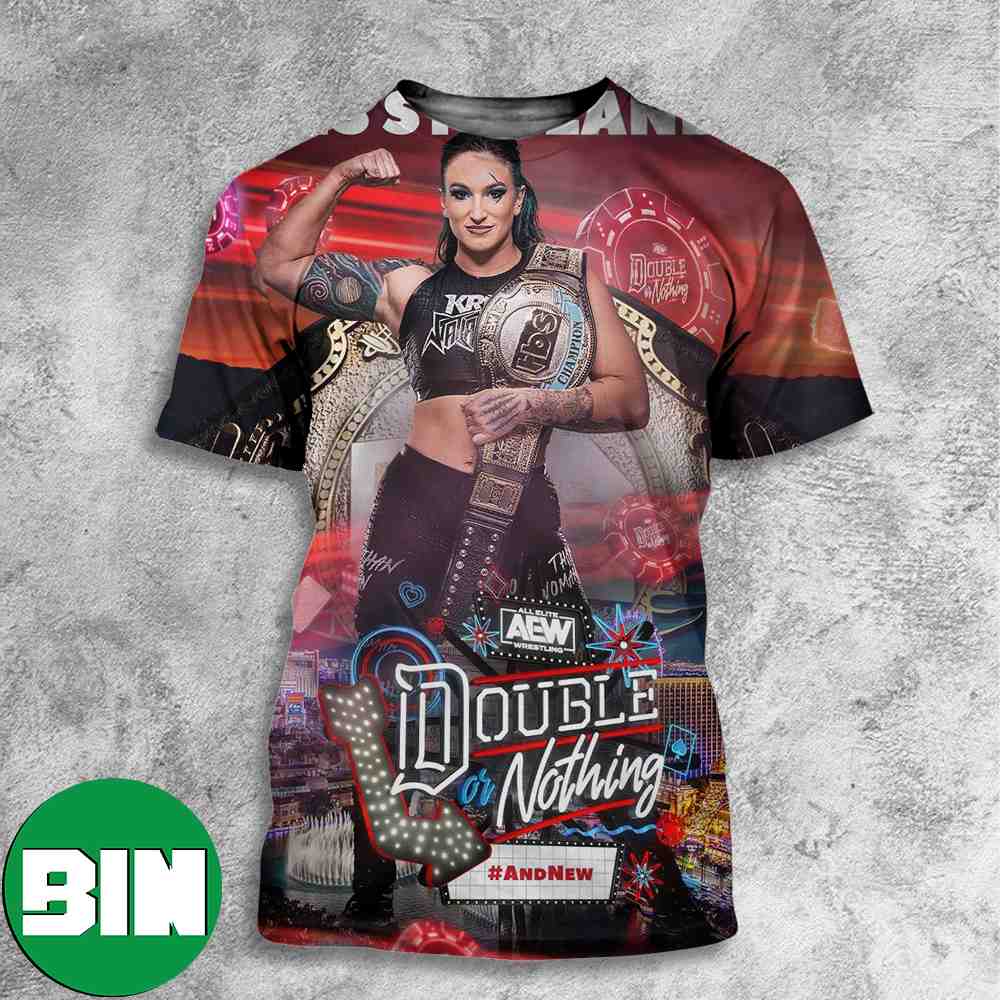 TBS Champion Kris Statlander Double Or Nothing AEW And New All Over Print T-Shirt