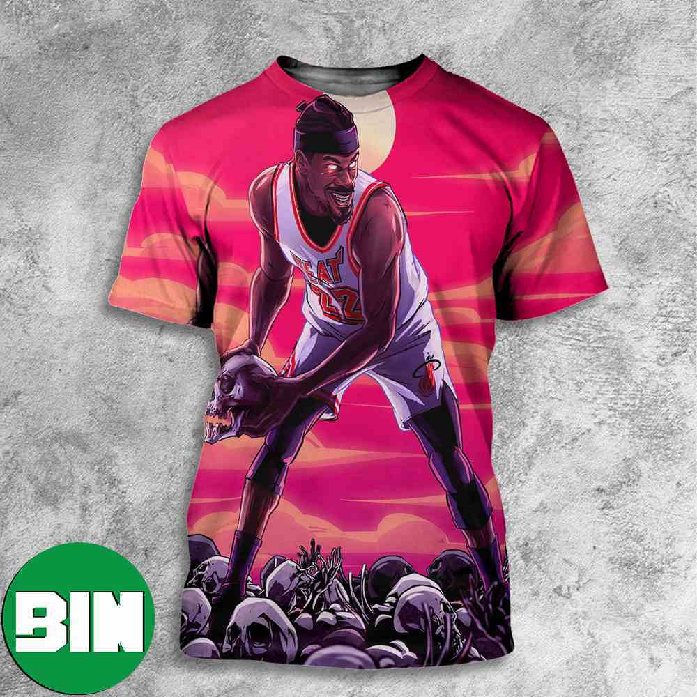 The Miami Monster Jimmy Butler And Miami Heat Face-to-face Boston Celtics And Grant Williams In NBA Playoffs 2023 Game 2 All Over Print Shirt