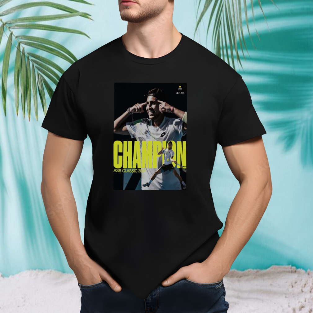 The Winner Of The 2024 Asb Classic Is Alejandro Tabilo In Auckland T-shirt
