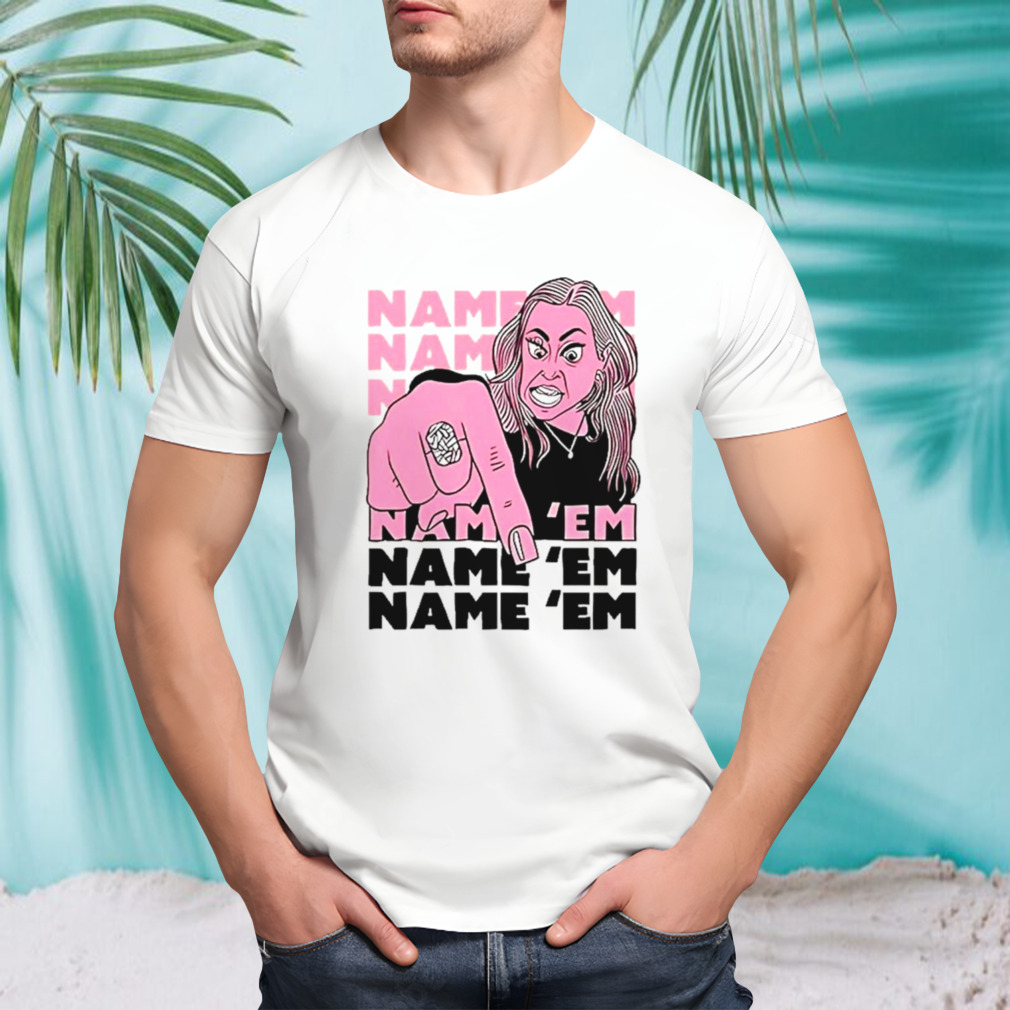 Drunk drawn name ’em shirt