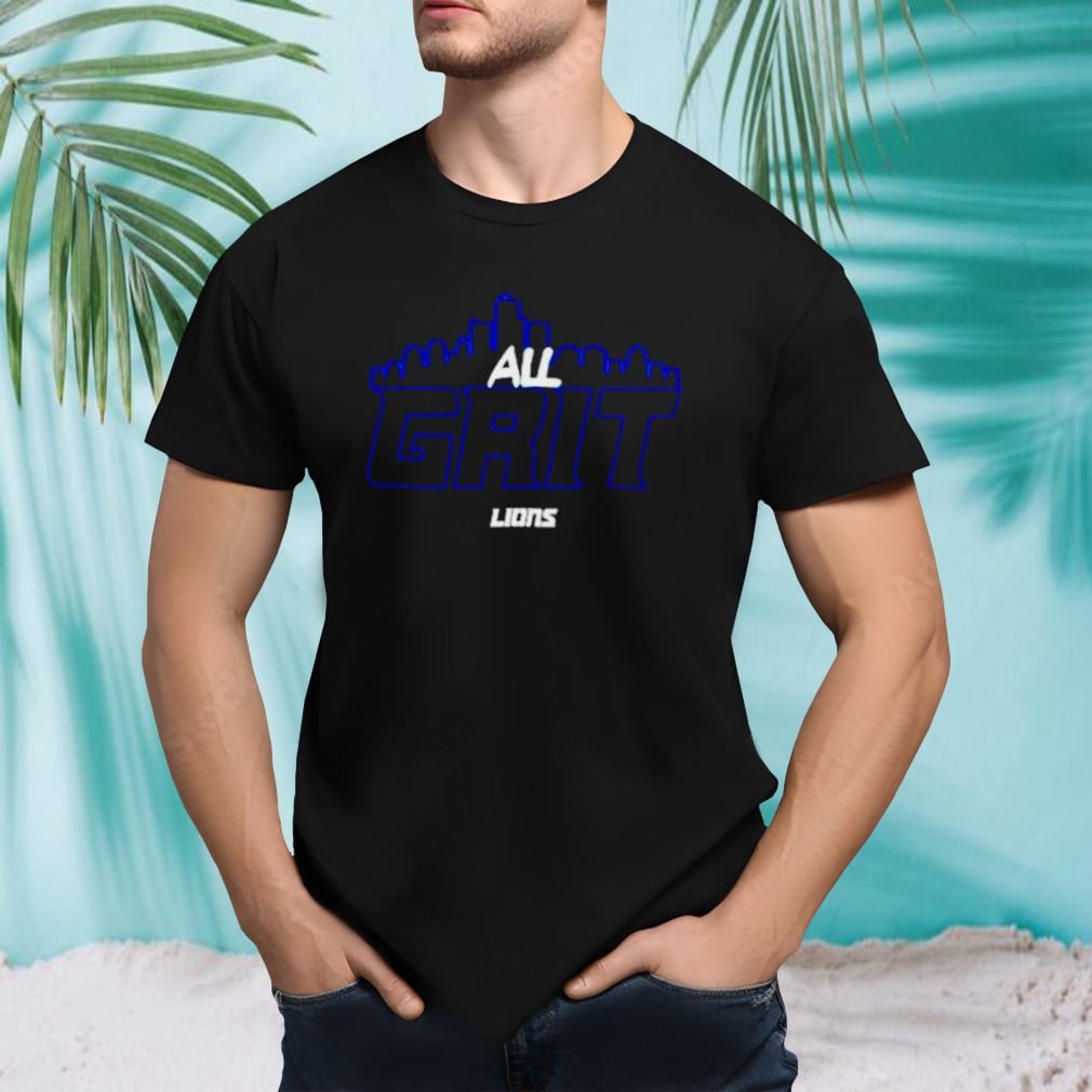 All Grit Detroit Lions skyline shirt