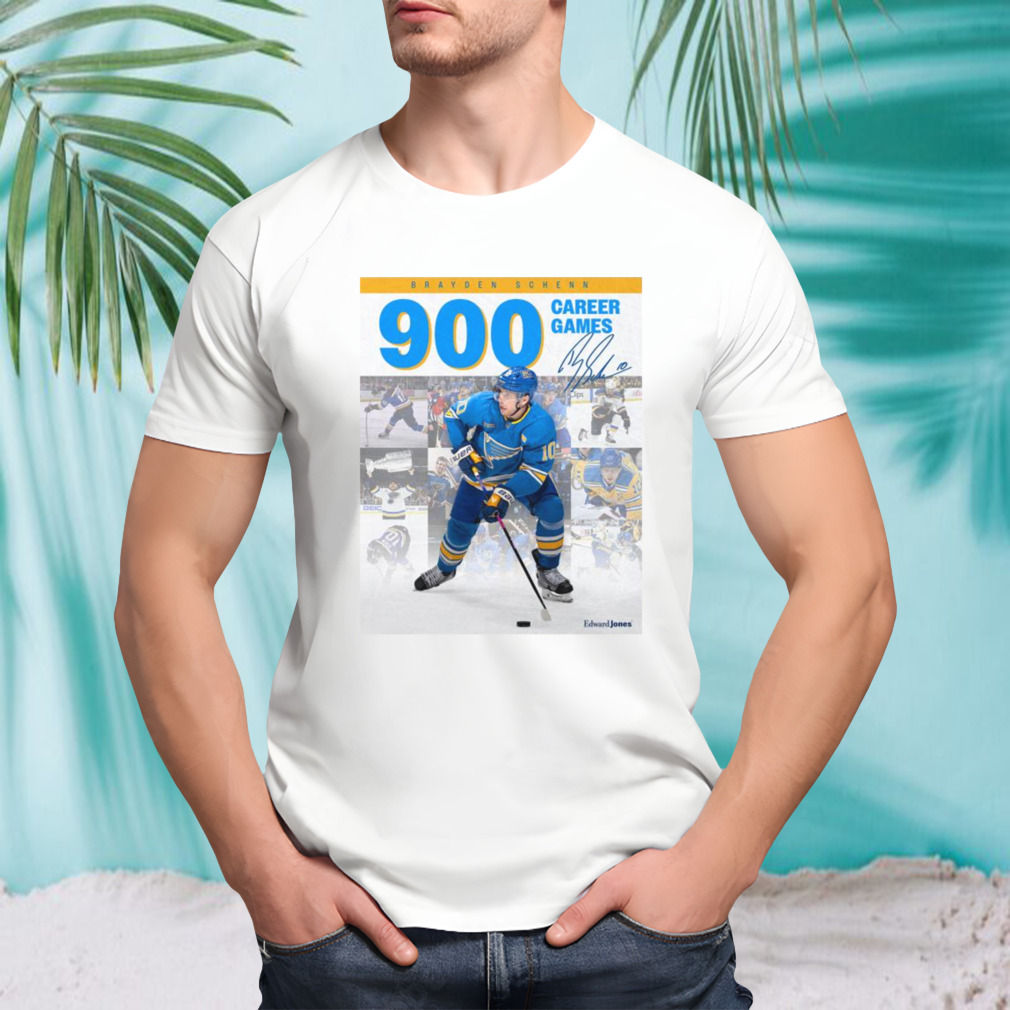 Brayden Schenn 900 Career Games Signatures Shirt