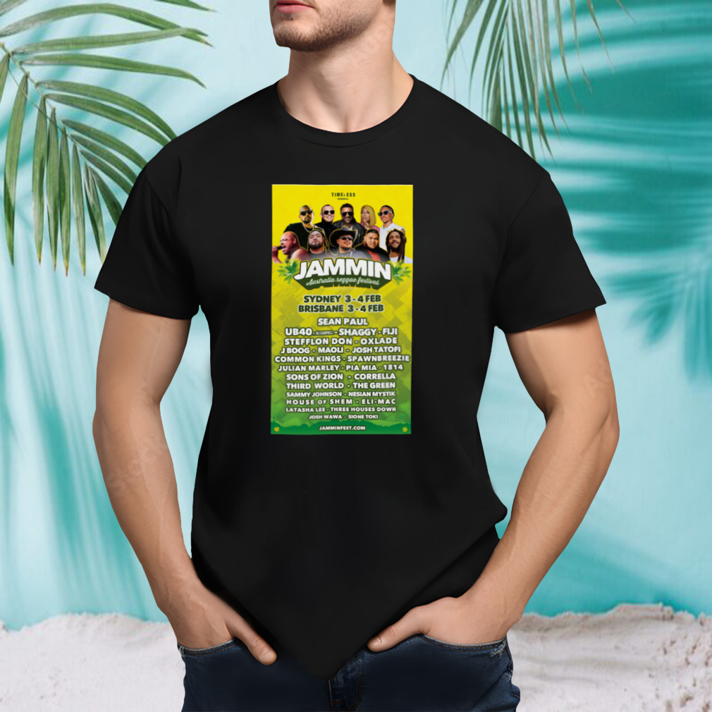 Jammin Sydney 2024 poster shirt