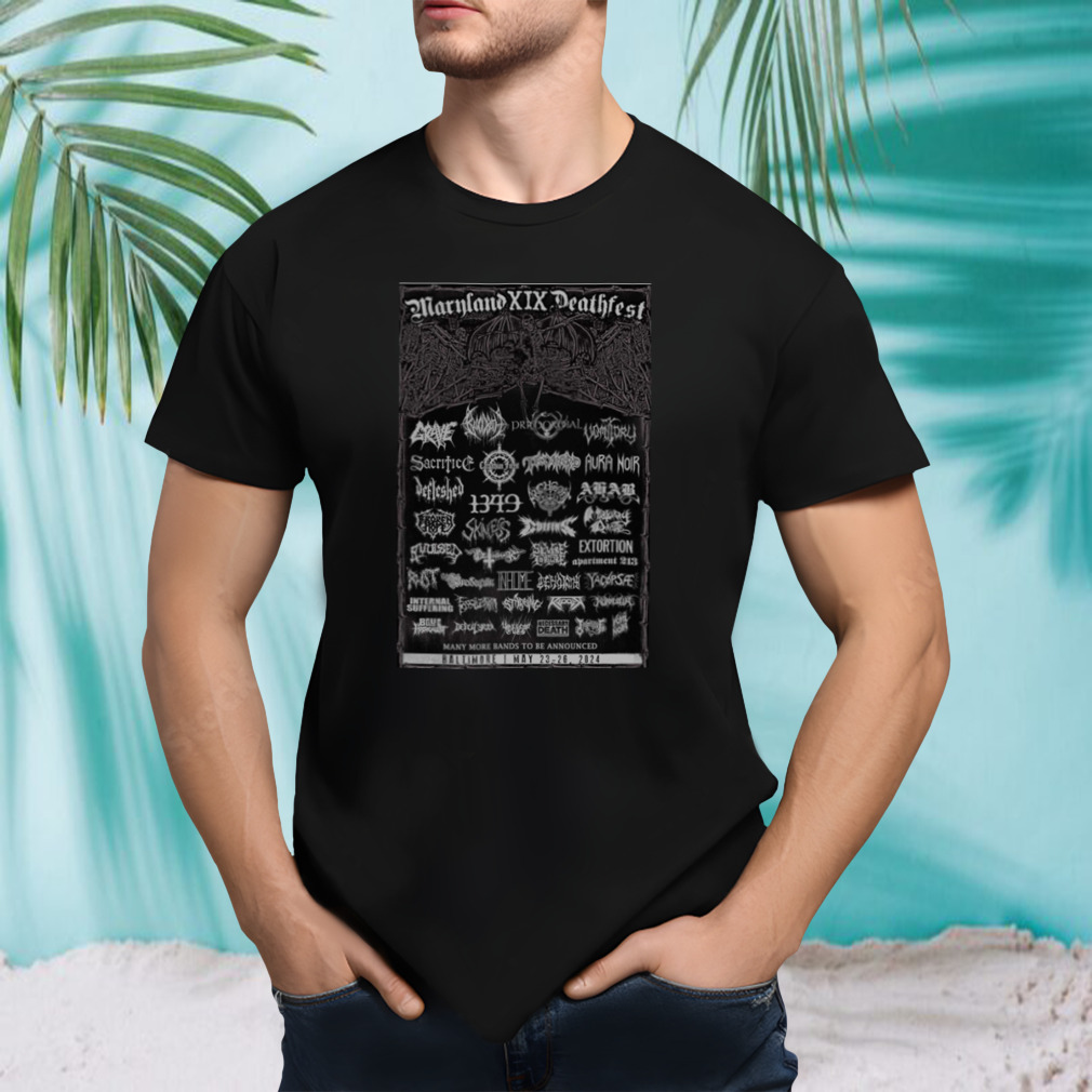 Maryland Deathfest 2024 poster shirt