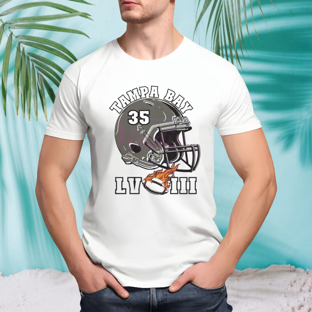 Super Bowl Lviii Tampa Bay Football Helmet 2024 T-shirt