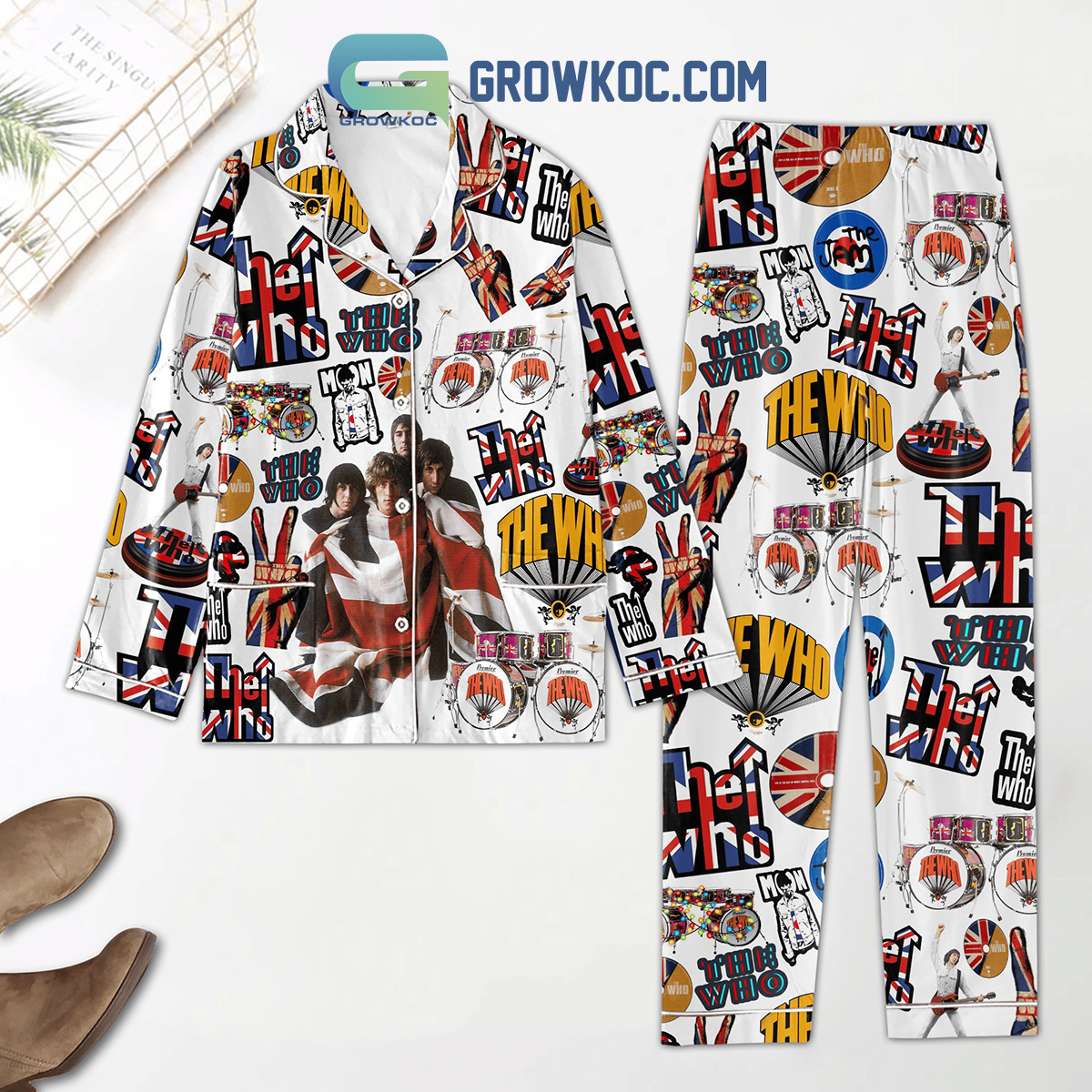 The Who Rock Band Polyester Pajamas Set