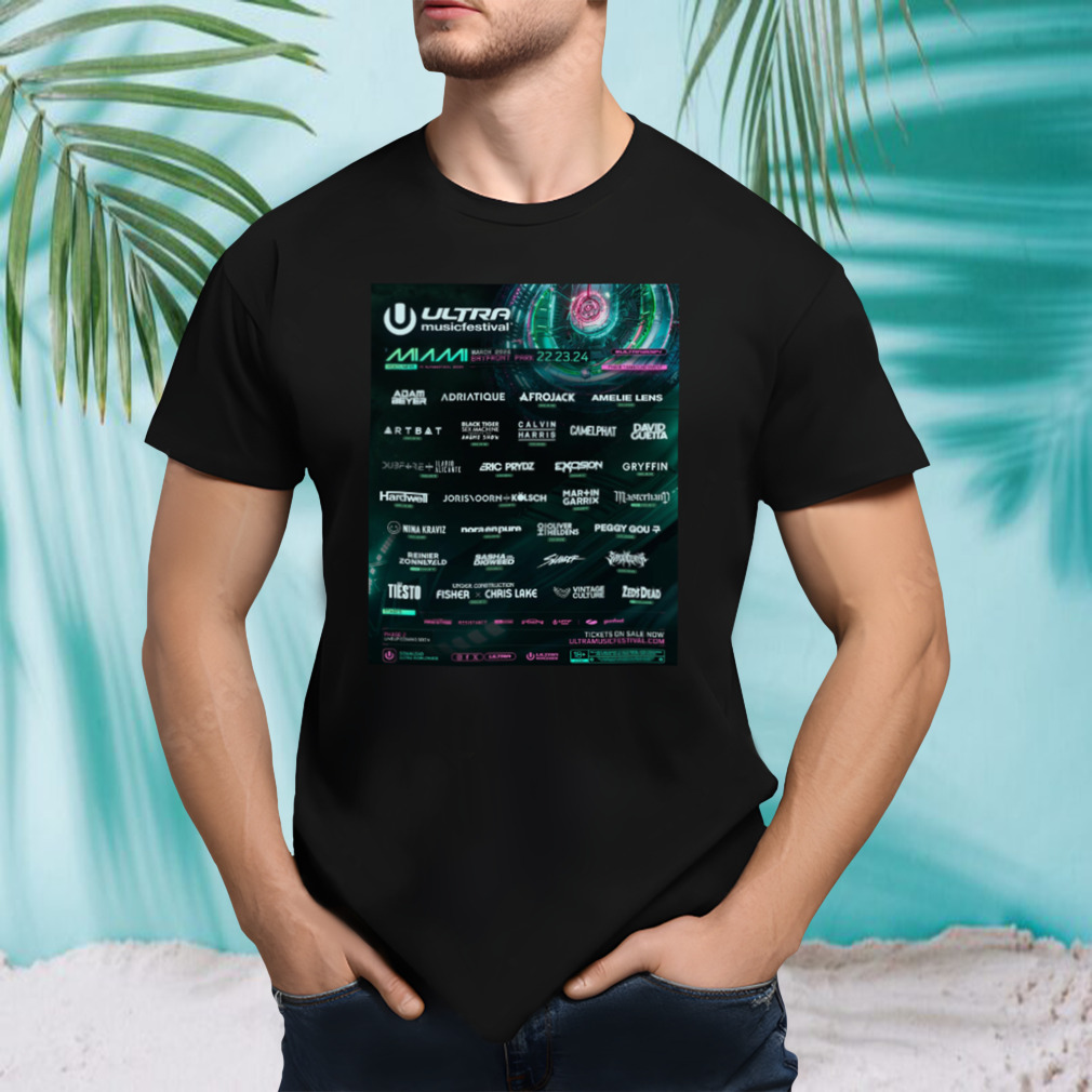 Ultra Music Festival 2024 poster shirt
