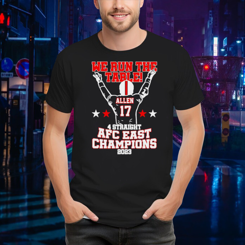 We The Table 4 Straight AFC Champions Allen 17 Victory 2023 shirt