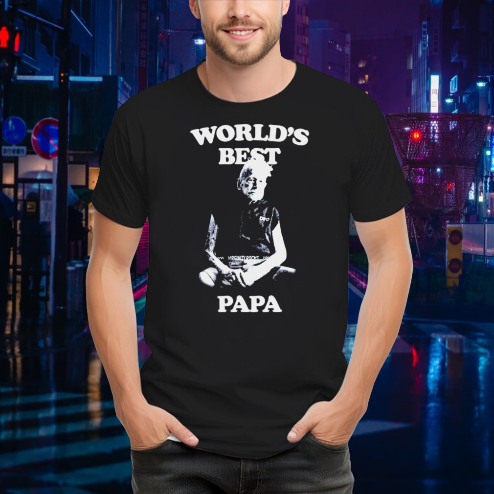 World’s best Papa vintage photo shirt