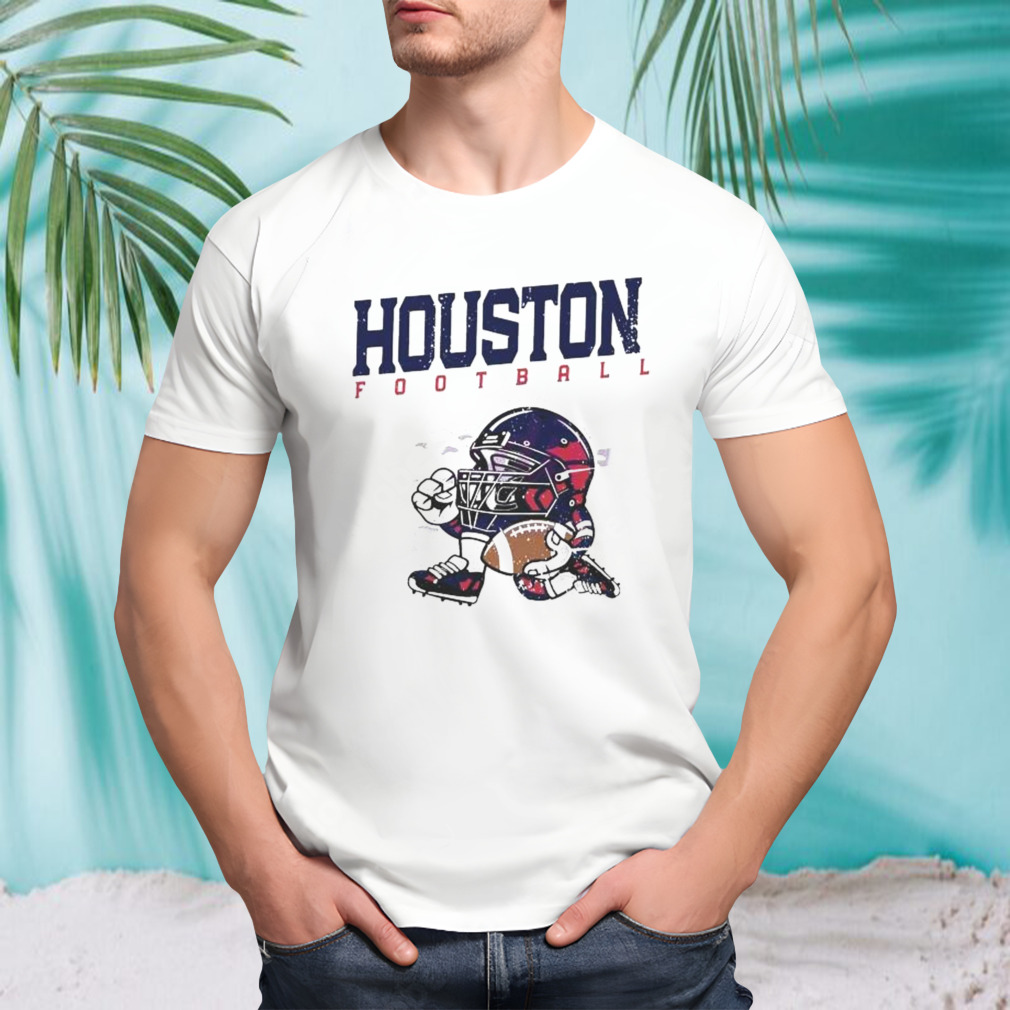 NFL Houston Texans Football Helmet Run Vintage T-Shirt