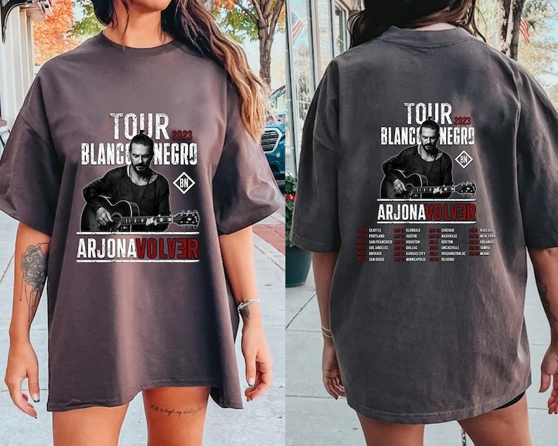 Ricardo Arjona Shirt, Tour Blanco Y Negro Arjona Volver 2023 Shirts