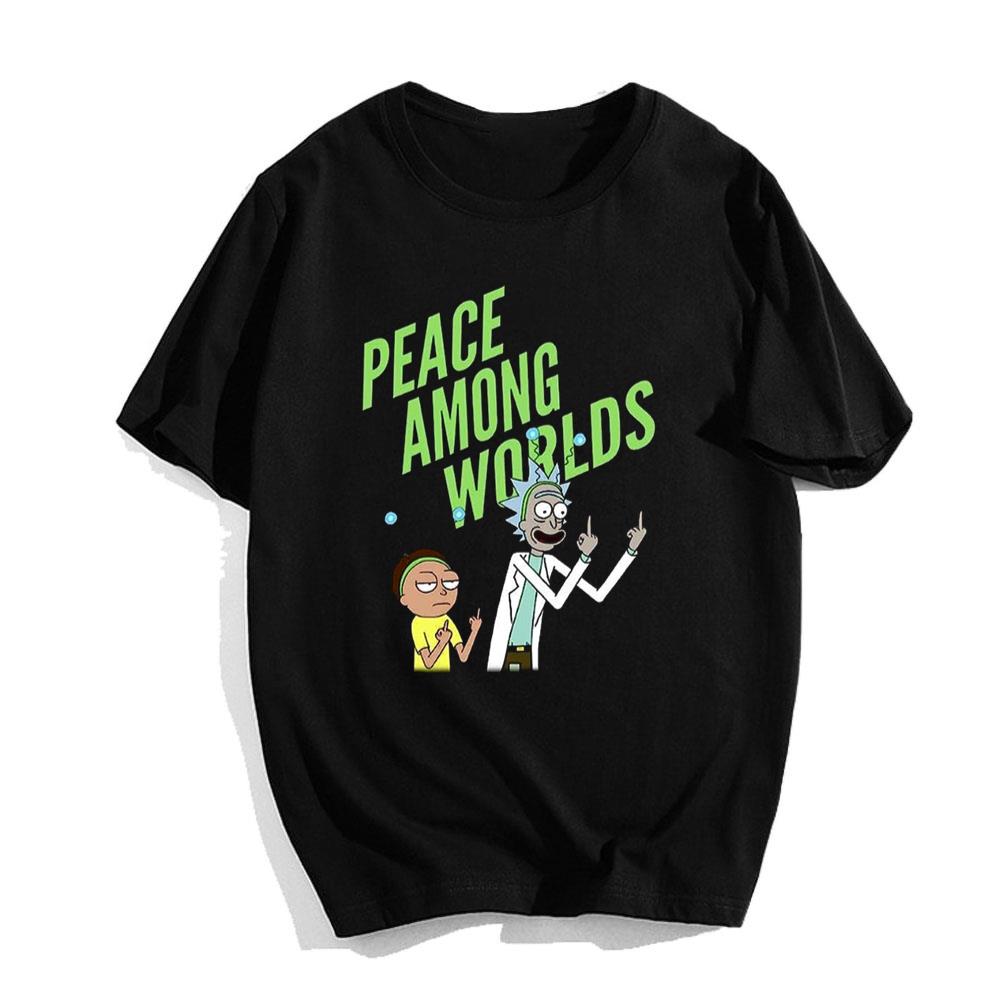 Rick and Morty Adult Peace Among Worlds T-Shirt