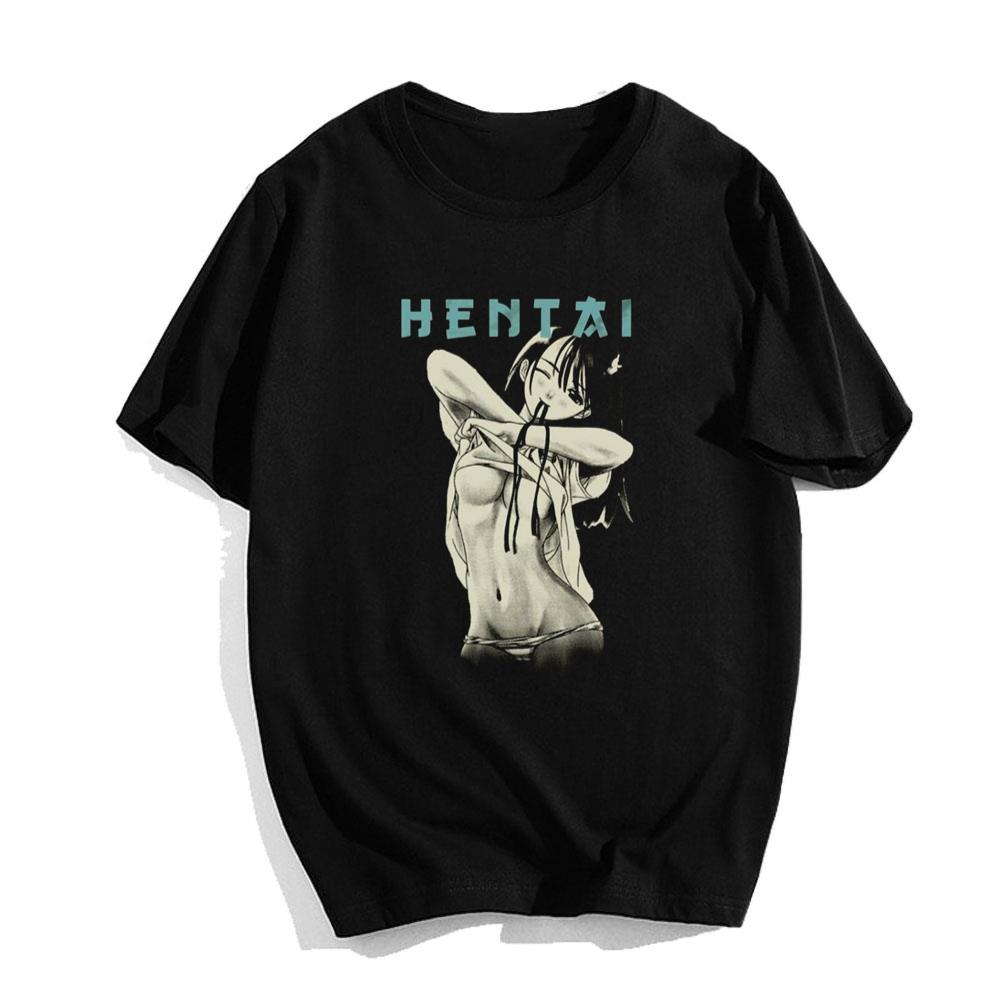 Sexy Anime Hentai T-Shirt Senpai Waifu Nerd Gifts