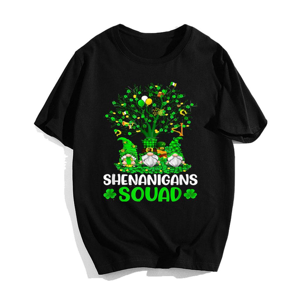 Shamrock Irish Gnome Shenanigans Squad St. Patrick’s Day T-Shirt