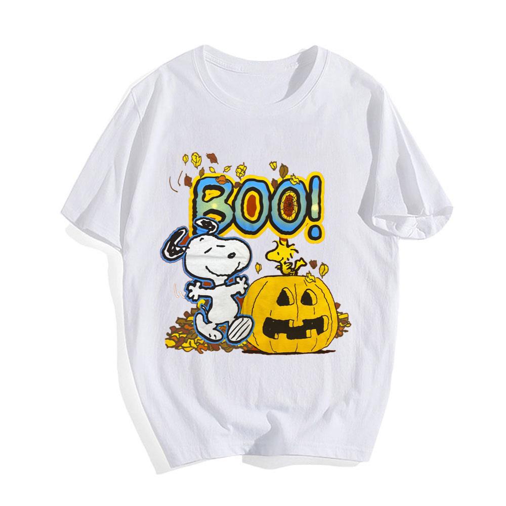 Snoopy Halloween Shirt  Graphic Happy Halloween Snoopy Pumpkins Boo