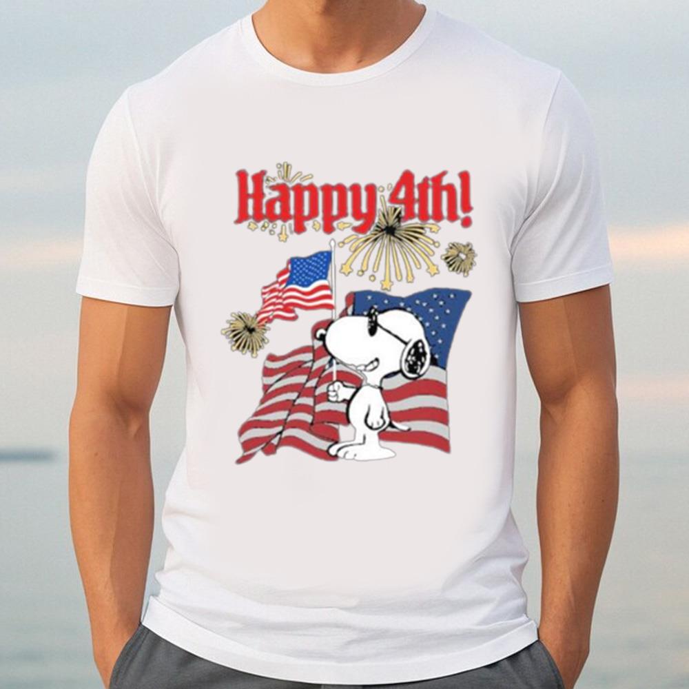Snoopy Happy 4th Of July American Flag Shirt, Happy Freedom Shirt
