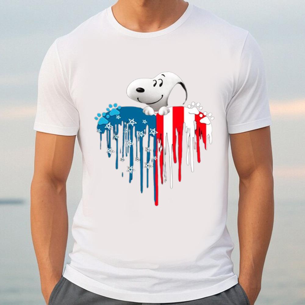 Snoopy Heart America 4th Of July Independence Day Shirt