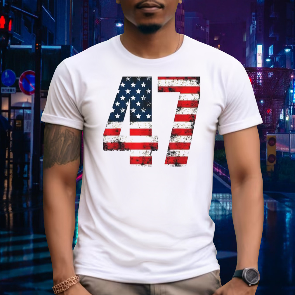 2024 American Flag America 45 47 President Donald Trump Unisex T-Shirt