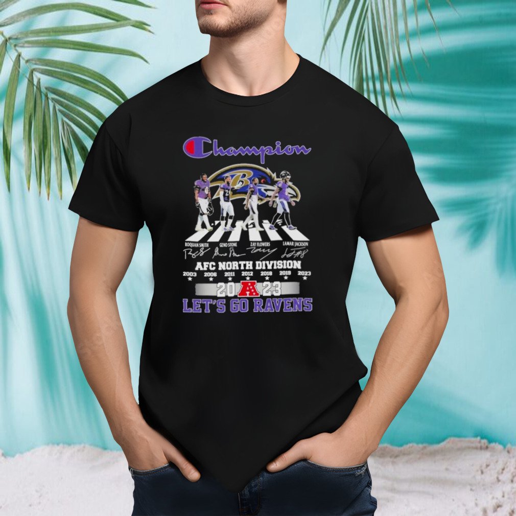 Champion 2023 AFC North Division Baltimore Ravens Let’s Go Lions Super Bowl Shirt