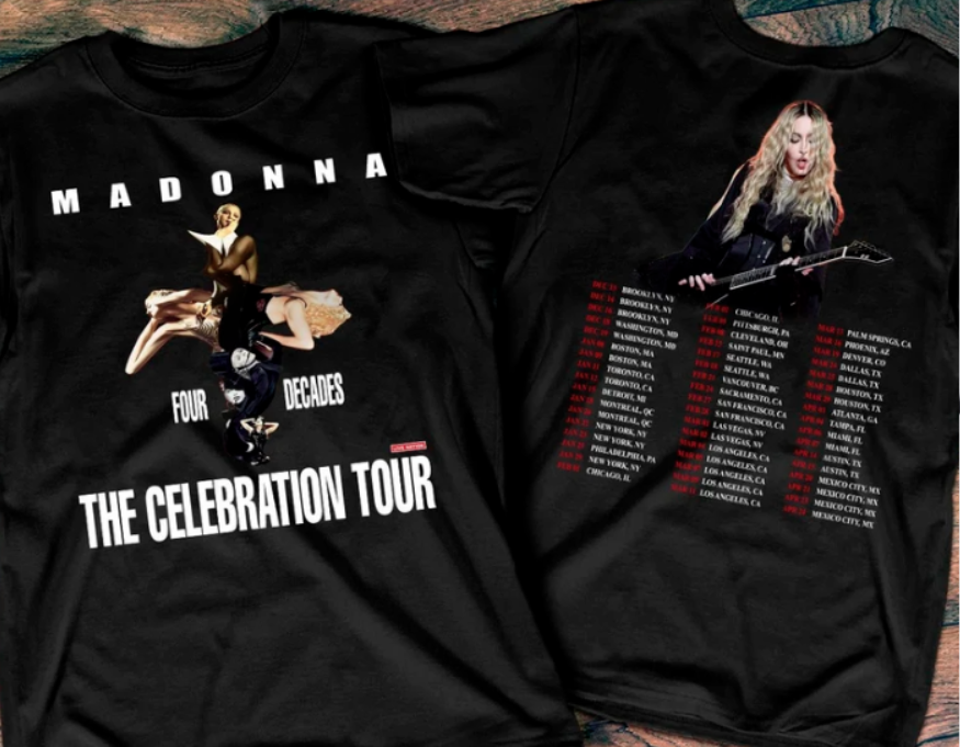 2024 Tour Madonna The Celebration T-Shirt