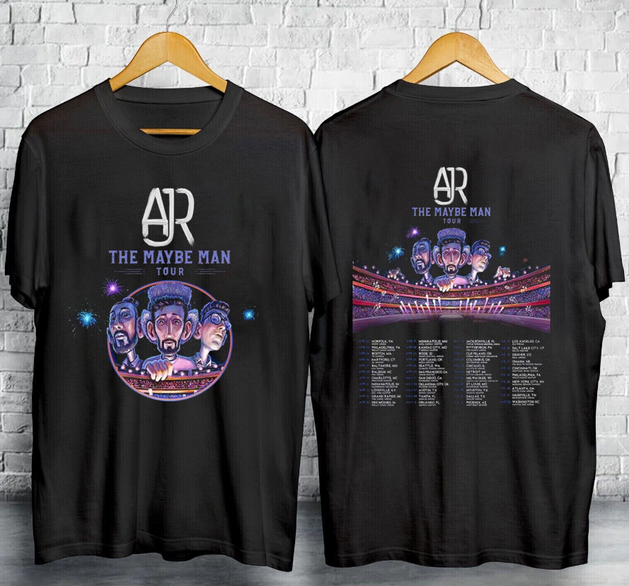 AJR Band The Maybe Man Tour 2024 Tour Black T-Shirt Gift Fans