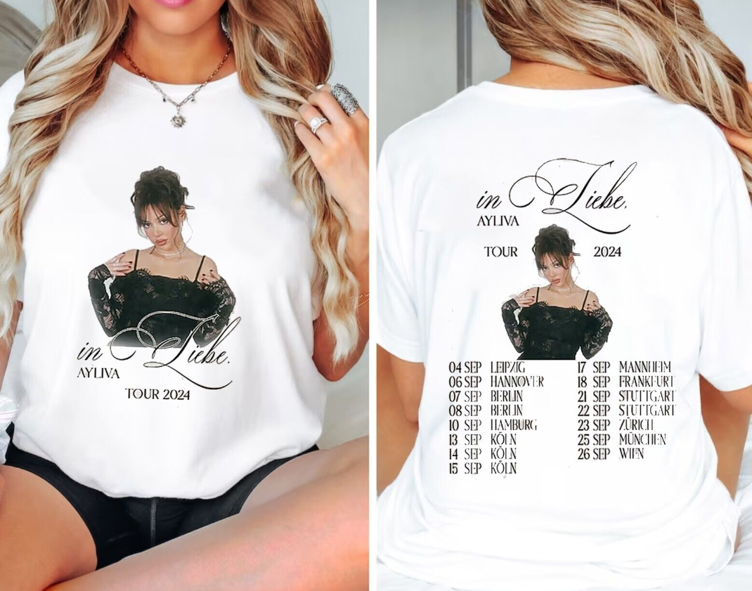 Ayliva In Liebe Tour 2024 Tshirt, Music Lover Gift