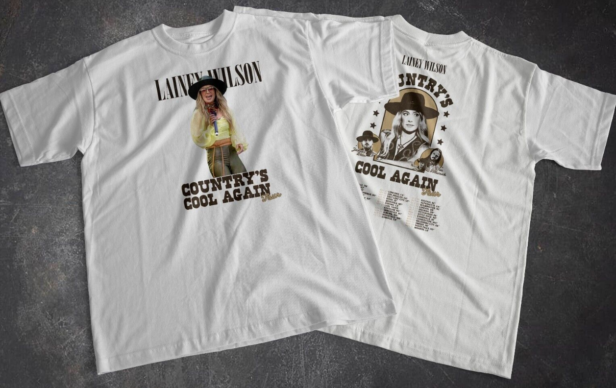 Best Lainey Wilson Country's Cool Again 2024 Tour T-Shirt Gift Fans