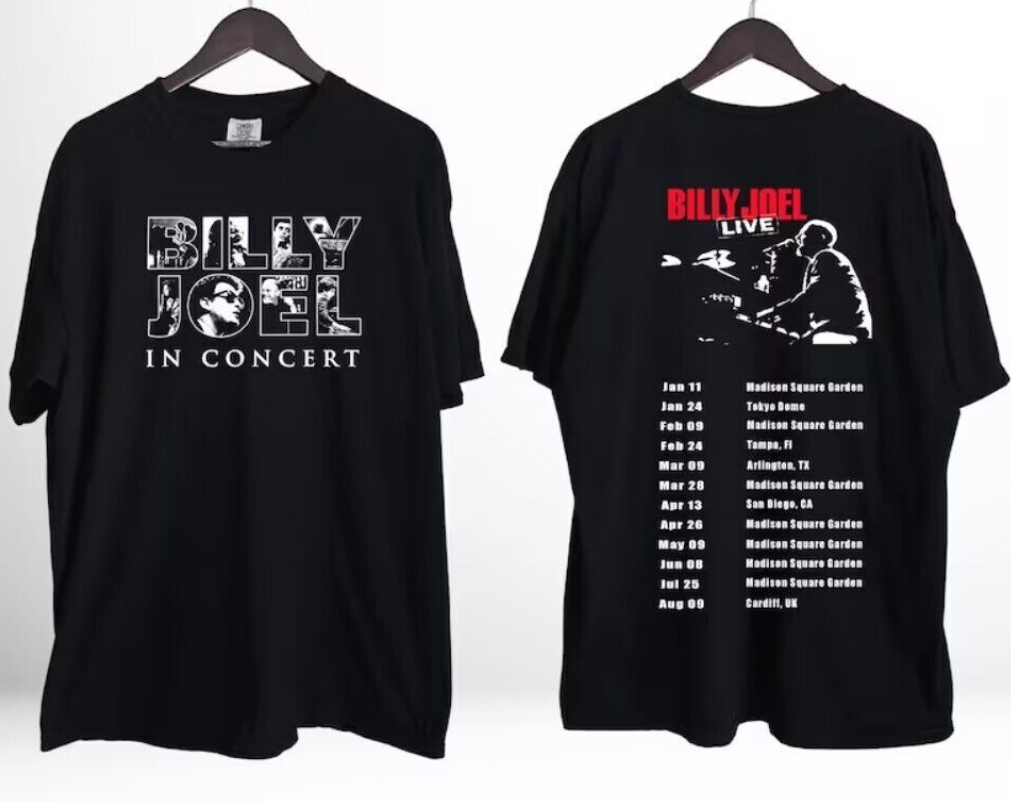 Billy Joel 2024 Tour Shirt