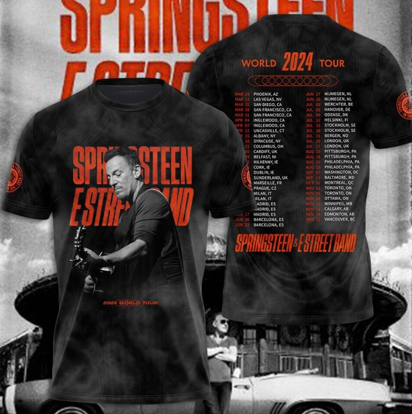 Bruce Springsteen & E Street Band World Tour 2024 shirt