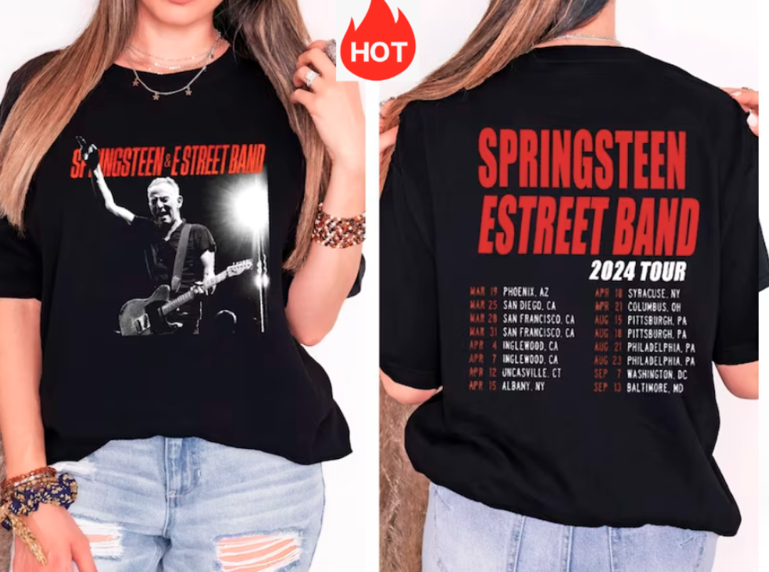 Bruce Springsteen 2024 Tour Shirt, 2024 Bruce Springsteen Tour tshirts