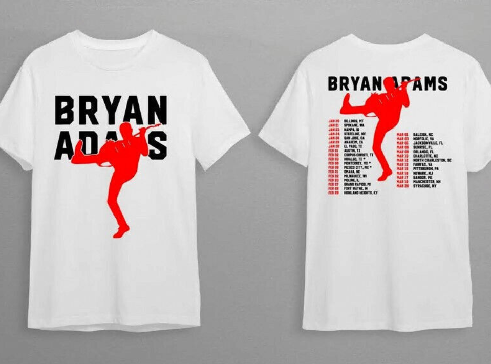 Bryan Adams Tour 2024 Shirt Bryan Adams 1985 Shirt Gift For Fan