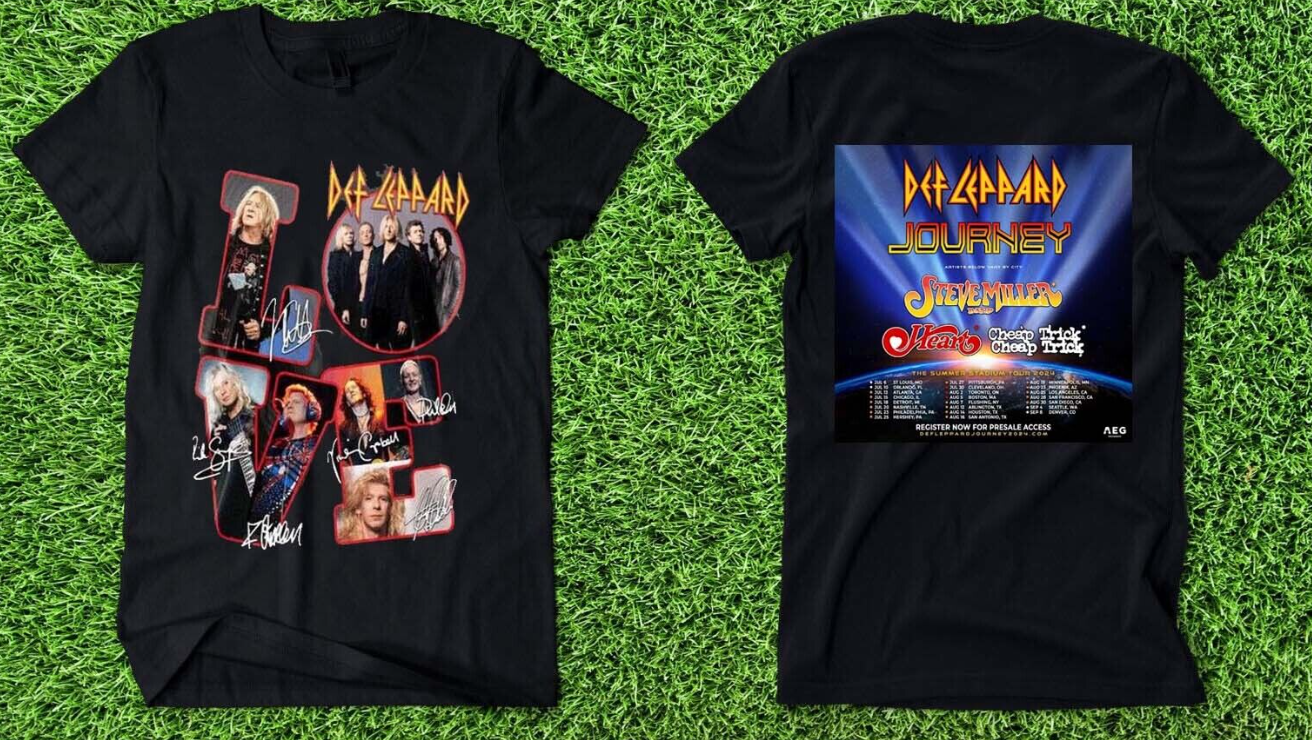 Def Leppard And Journey Summer Stadium Tour 2024 shirt