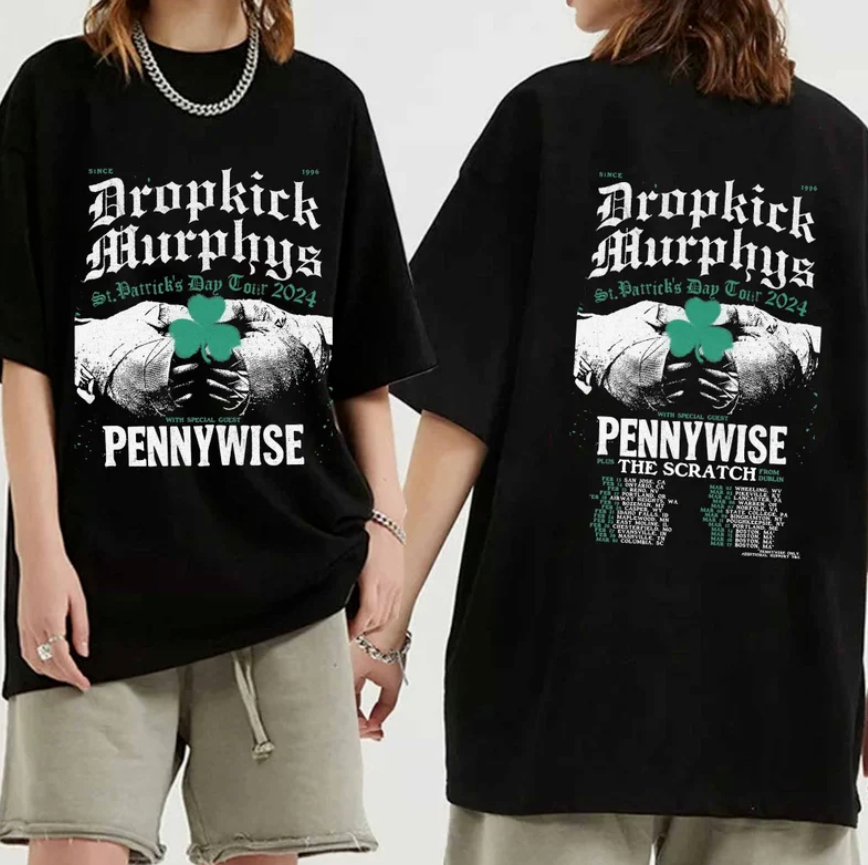 Dropkick Murphys St. Patrick's Day Tour 2024 Shirt, Dropkick Murphys Band Shirt