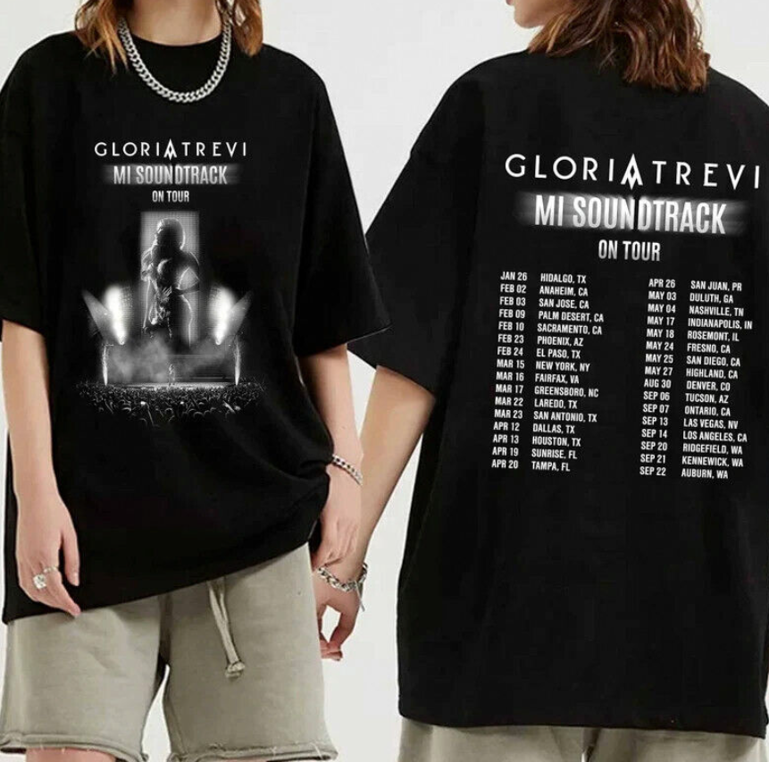 Gloria Trevi Mi Sound Track Tour 2024 Black T-Shirt