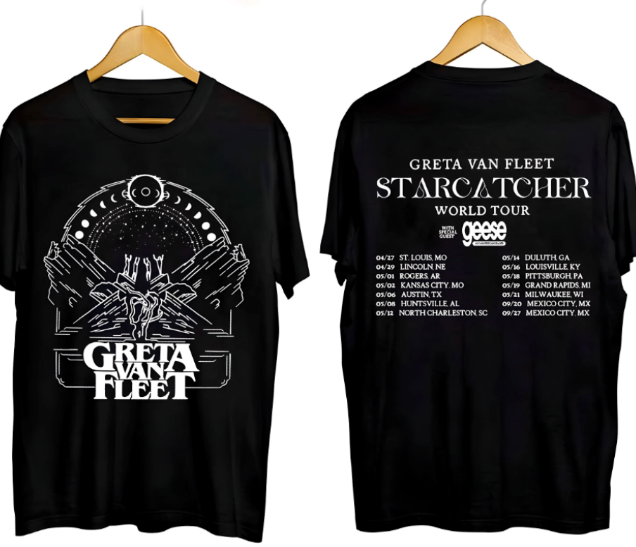 Greta Van Fleet Starcatcher World Tour 2024 shirt