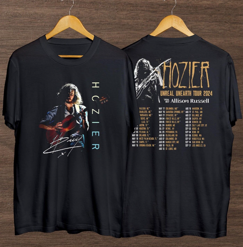 Hozier Unreal Unearth Tour 2024 T-Shirt