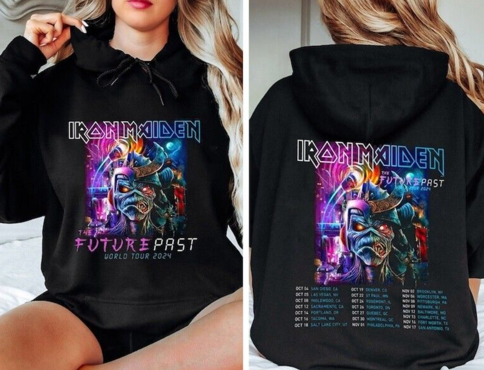 Iron Maiden Shirt The Future Past Tour Sweatshirt Iron Maiden Tour 2024