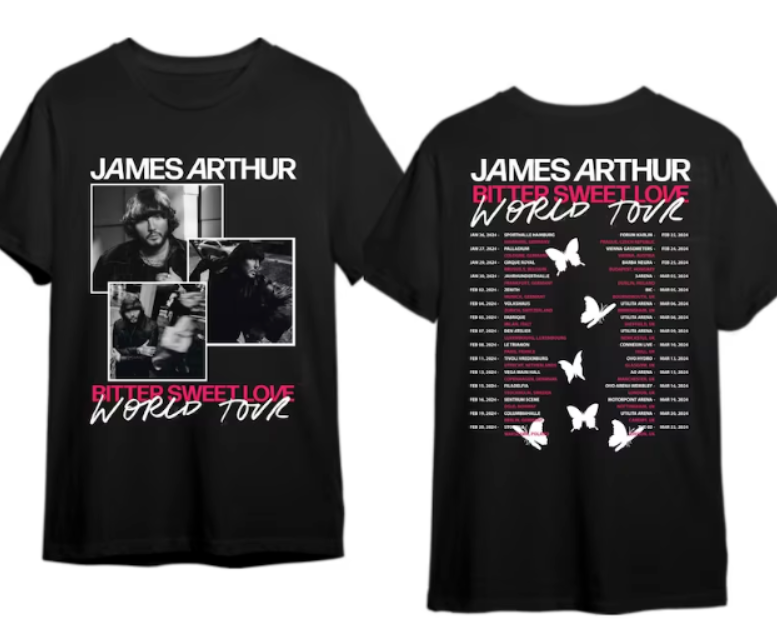 James Arthur Tour Shirt, James Arthur Merch, James Arthur Fan Gift