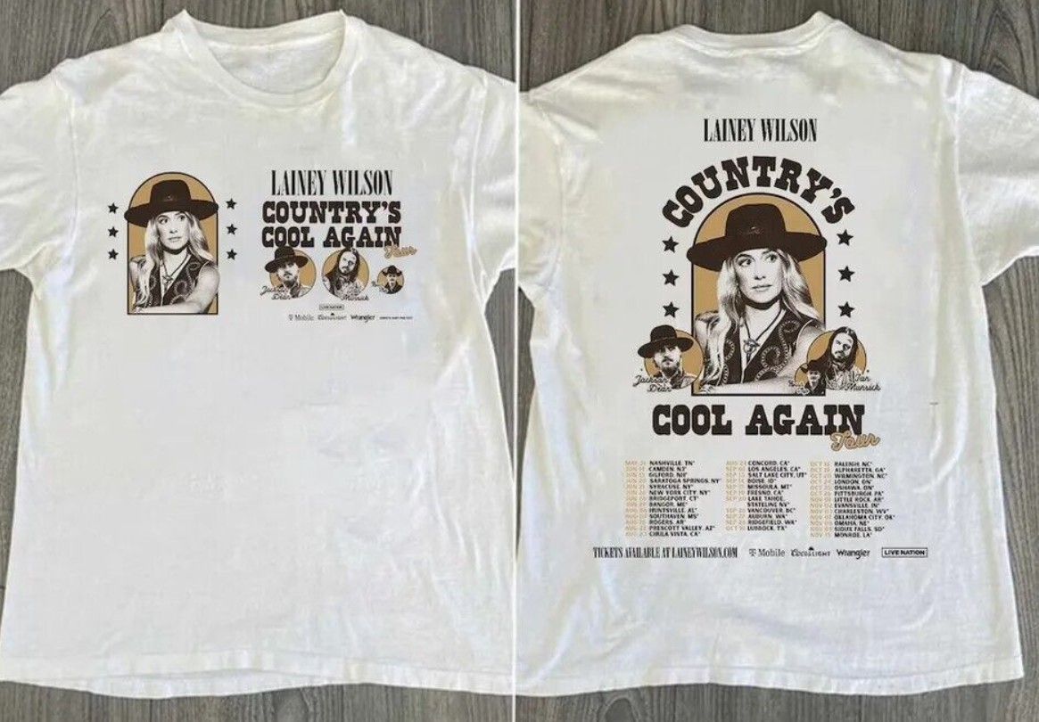 Lainey Wilson Country’s Cool Again Tour 2024 T-Shirt