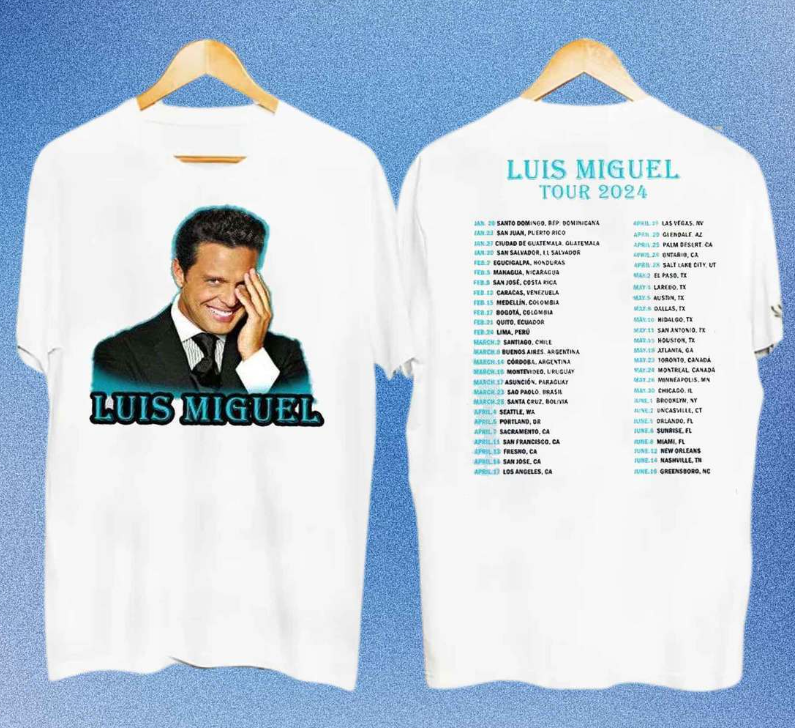 Luis Miguel 2024 Tour With San Antonio Stop Merch