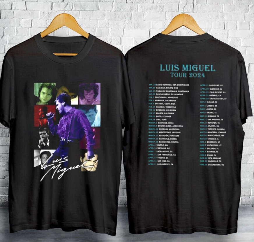 Luis Miguel World Tour 2024 Music T-Shirt Gift All Fans