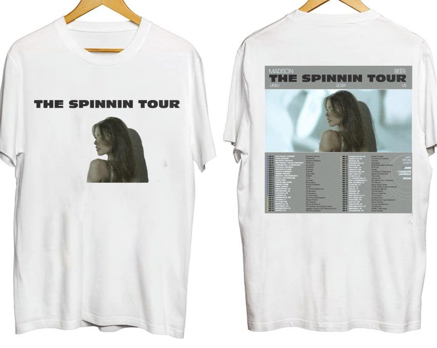 Madison Beer Music Tour 2024 The Spinnin Tour T-shirt