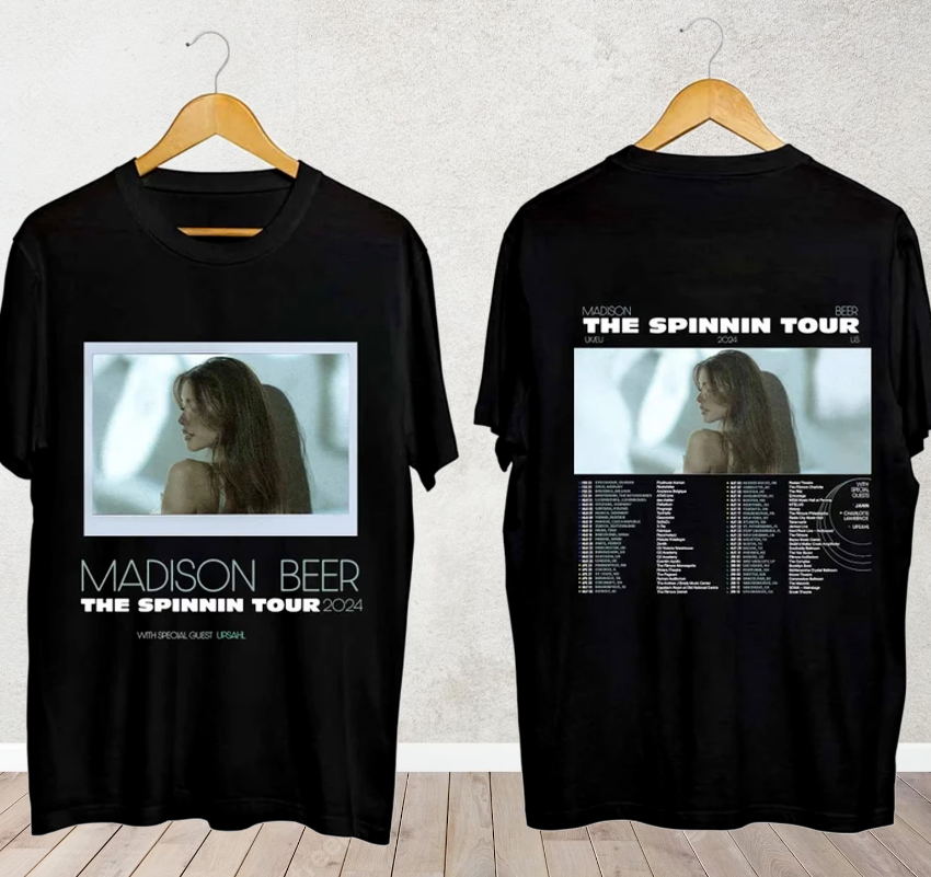 Madison Beer The Spinning Tour 2024 Shirt, Madison Beer Fan Shirt