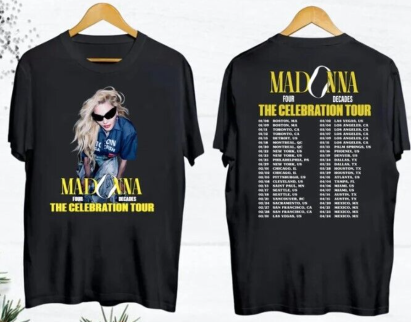 Madonna The Celebration Tour 2024 T-Shirt, Madonna Shirt Fan Gifts