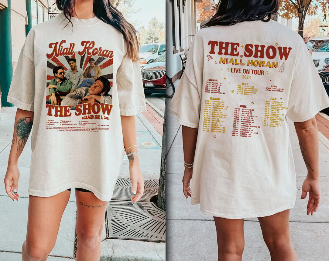 Niall Horan Tracklist The show Live on tour 2024 T-Shirt Gift Fans